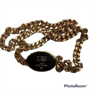 DG2 New York Gold Chain Belt Diane Gilman